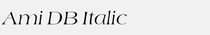 Ami DB Italic