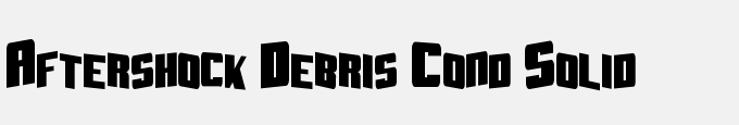 Aftershock Debris Cond Solid