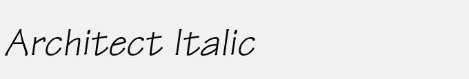 Architect Italic
