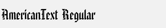 American Text Regular