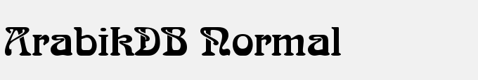 Arabik DB Normal
