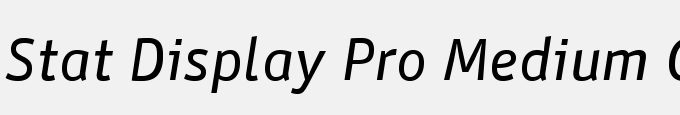 Stat Display Pro Medium Oblique Negative
