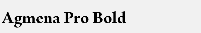 Agmena Pro Bold