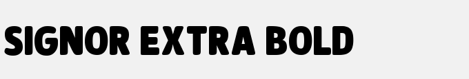 Signor-Extra Bold