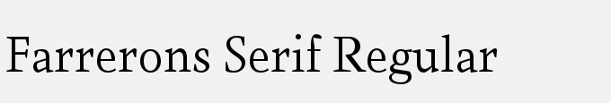 Farrerons Serif Regular