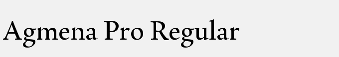 Agmena Pro Regular