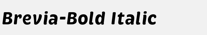 Brevia-Bold Italic