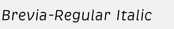 Brevia-Regular Italic