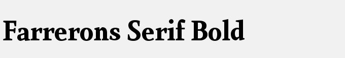 Farrerons Serif Bold