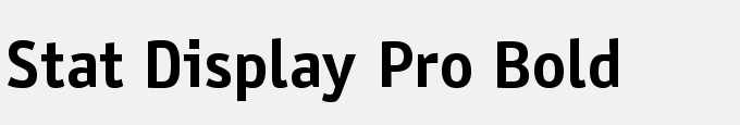 Stat Display Pro Bold