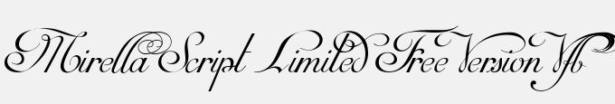 Mirella Script Limited Free Version.vfb