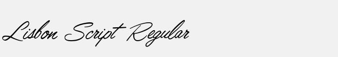 Lisbon Script Regular