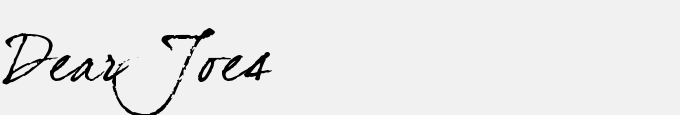Dear Joe4