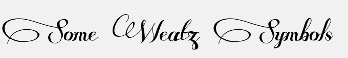 Some Weatz Symbols