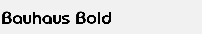 Bauhaus Bold