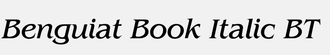 Benguiat Book Italic BT
