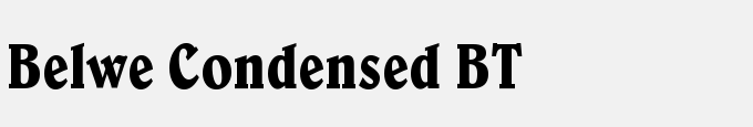 Belwe Condensed BT