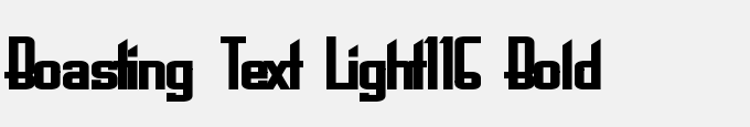 Boasting Text Light116 Bold