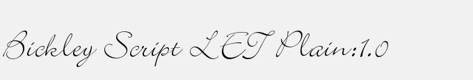 Bickley Script LET Plain:1.0