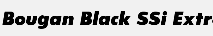 Bougan Black SSi Extra Bold Italic