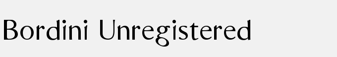Bordini (Unregistered)
