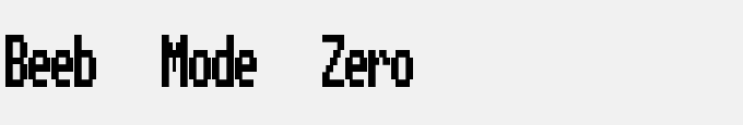 Beeb Mode Zero