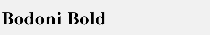 Bodoni Bold