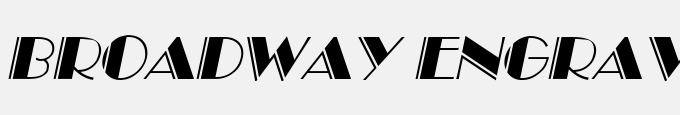 Broadway Engraved Italic