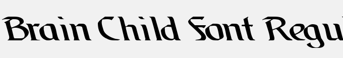 Brain Child Font Regular