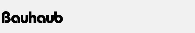 Bauhaus Bold