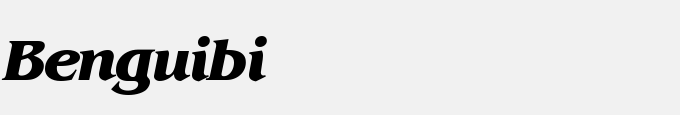 Benguiat Bold Italic