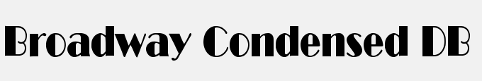 Broadway Condensed DB