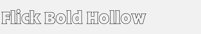 Flick Bold Hollow