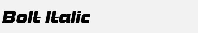Bolt Italic