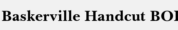 Baskerville Handcut BOLD