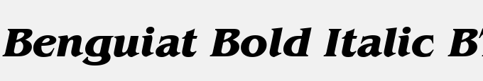 Benguiat Bold Italic BT