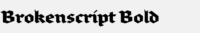 Brokenscript Bold
