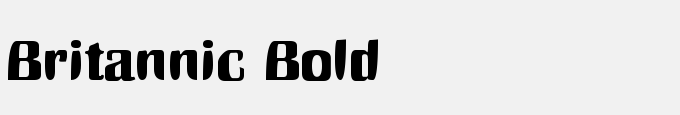 Britannic Bold
