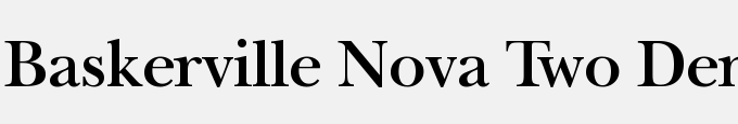 Baskerville Nova Two Demi-Regular