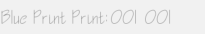 Blue Print Print:001.001