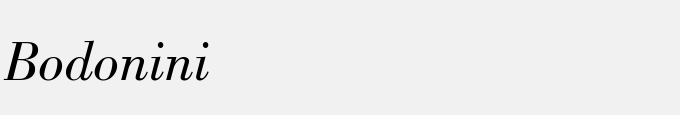 Bodoni Book Italic BT