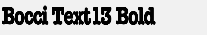 Bocci Text13 Bold