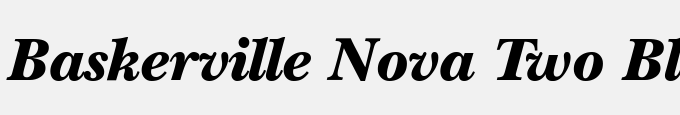 Baskerville Nova Two Black-Regular Italic