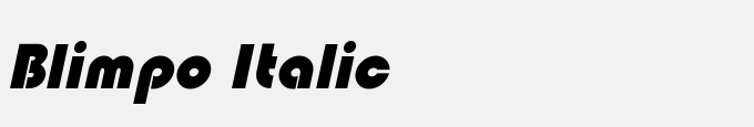 Blimpo Italic