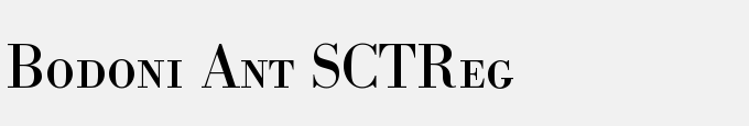 Bodoni Ant SCTReg