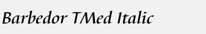 Barbedor TMed Italic