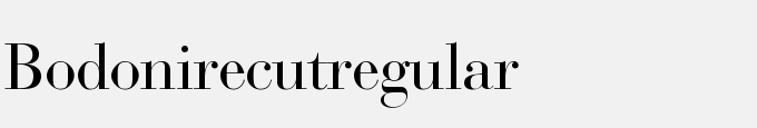 Bodoni Recut-Regular