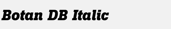 Botan DB Italic