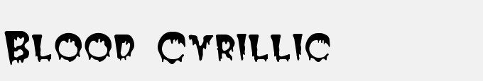 Blood Cyrillic