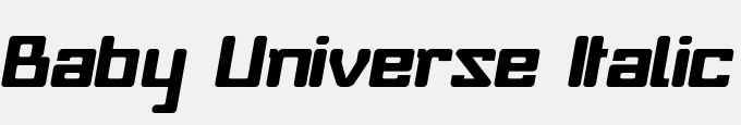 Baby Universe Italic